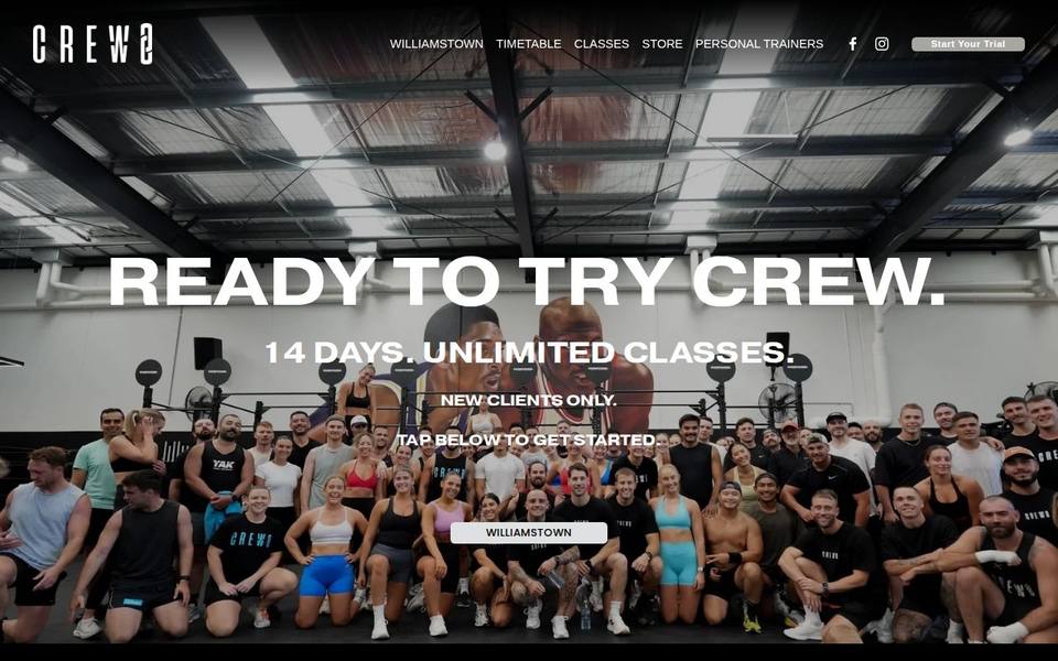 Crew Fitness & Performance - Williamstown website
