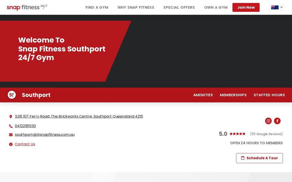 Snap Fitness Southport website