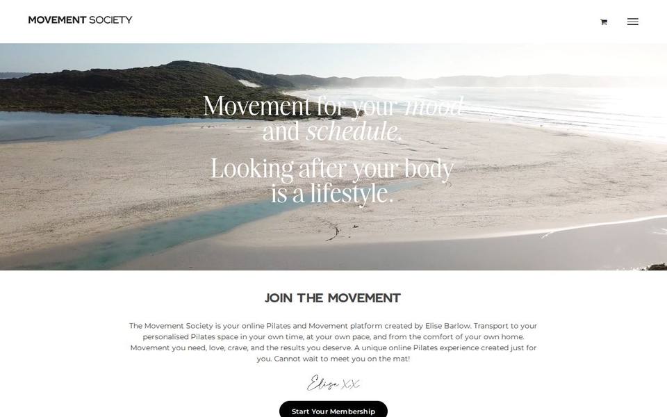 The Movement Society website