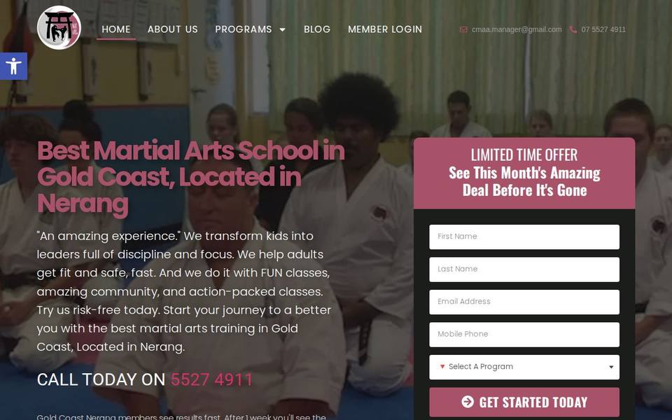 Combined Martial Arts Academy website