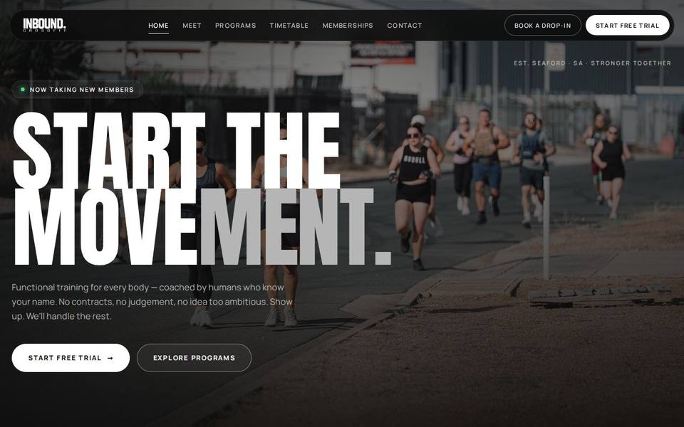 INBOUND CrossFit website