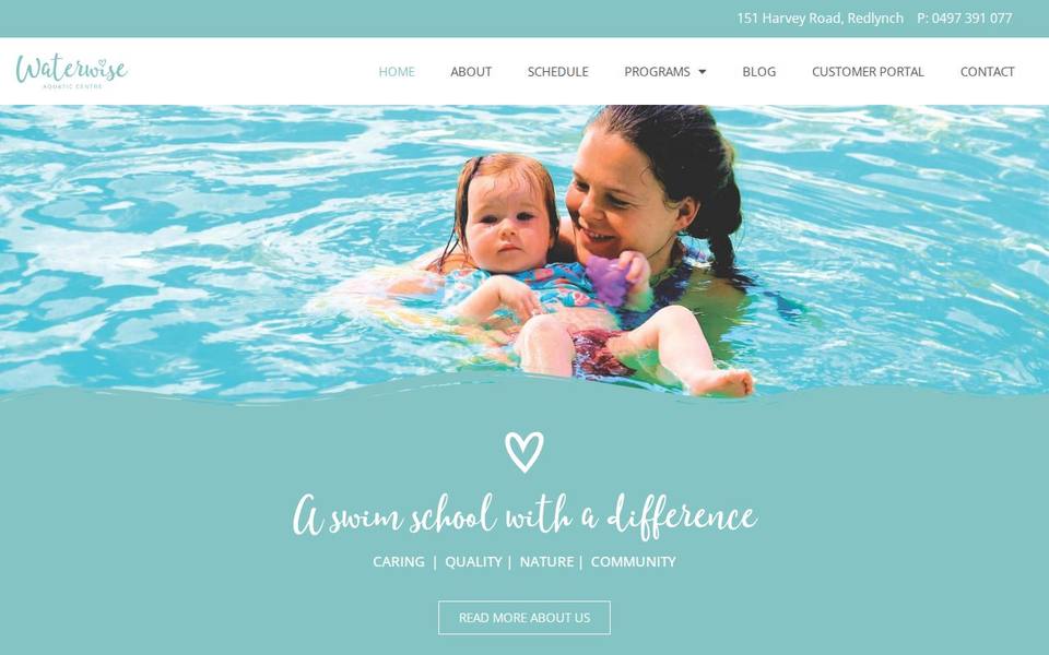 Waterwise Aquatic Centre website