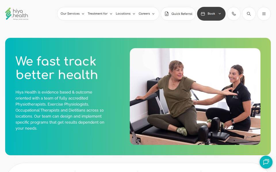 Hiya Health website