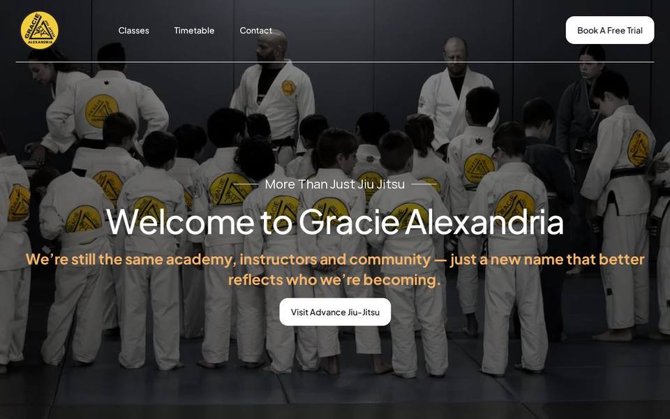 Gracie Sydney BJJ website