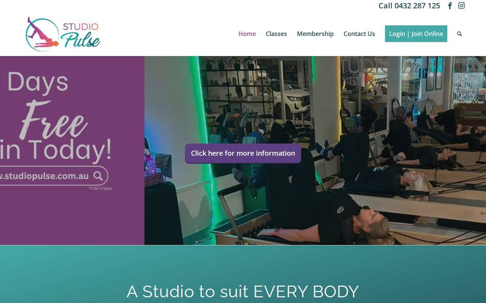 Studio Pulse Wynnum website