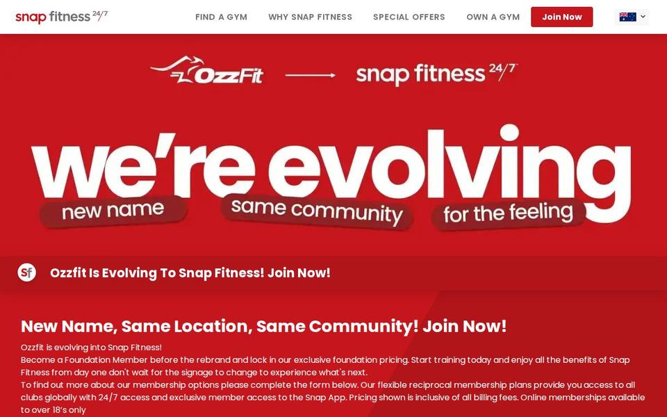 Snap Fitness Kilmore website