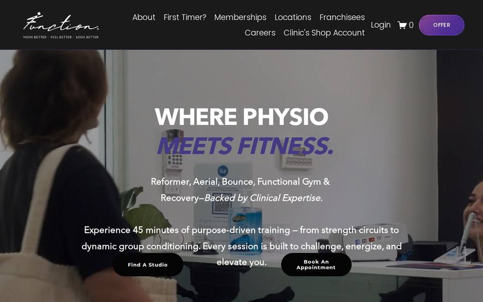 Function PCP Strathfield | Physio | Pilates | Gym website
