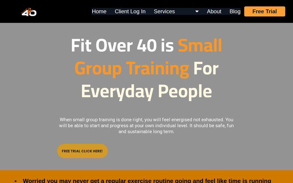 Fit Over 40 website