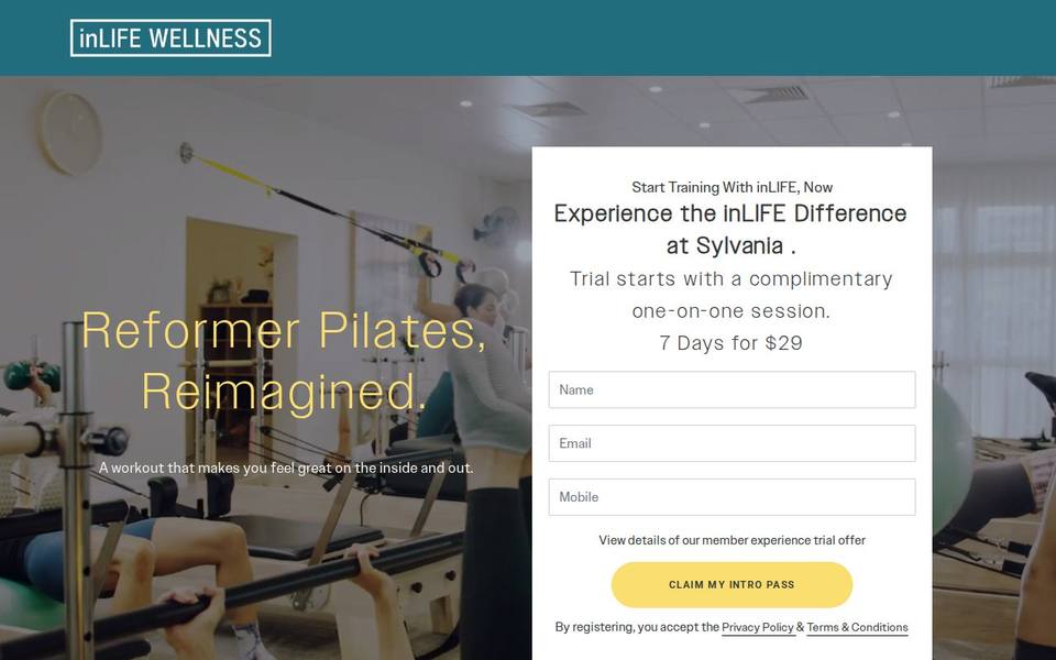 inLIFE Wellness Sylvania website