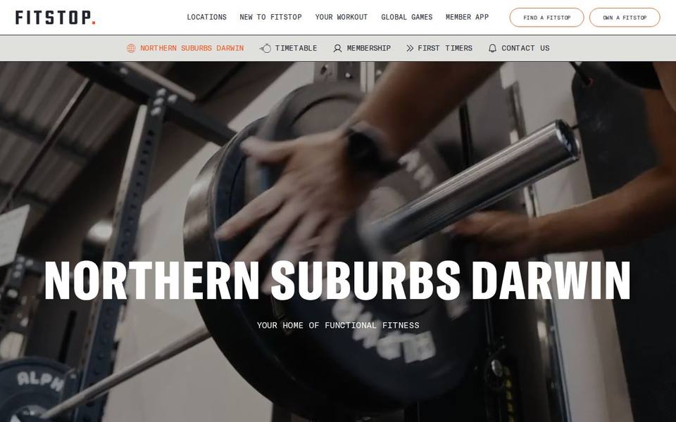 Fitstop Northern Suburbs Darwin website