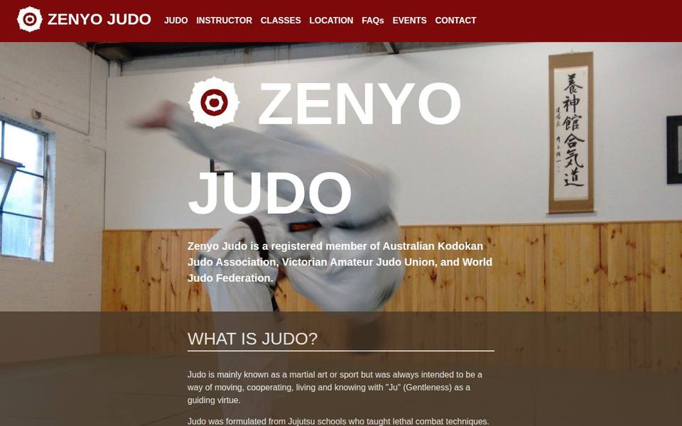 Zenyo Judo website