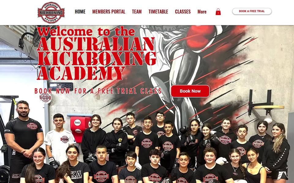 Australian Kickboxing Academy website