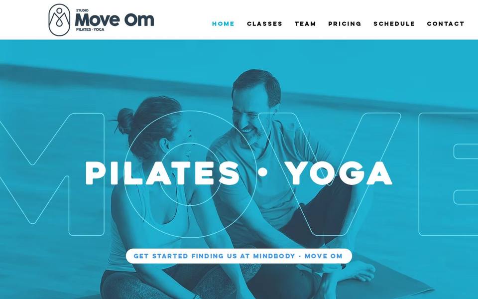 Move Om Studio website