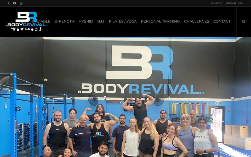 Body Revival Health & Fitness website