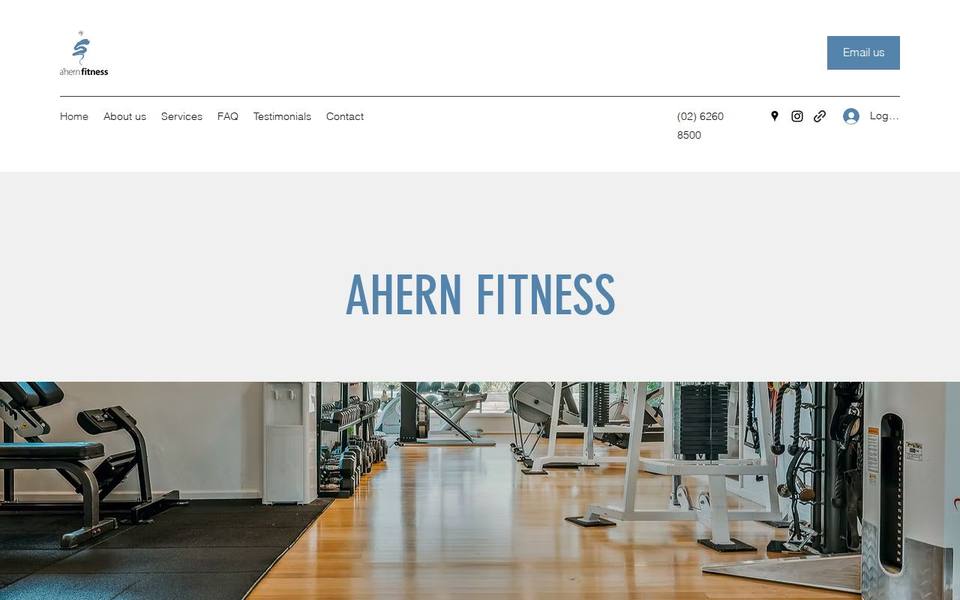 A'Hern Fitness website