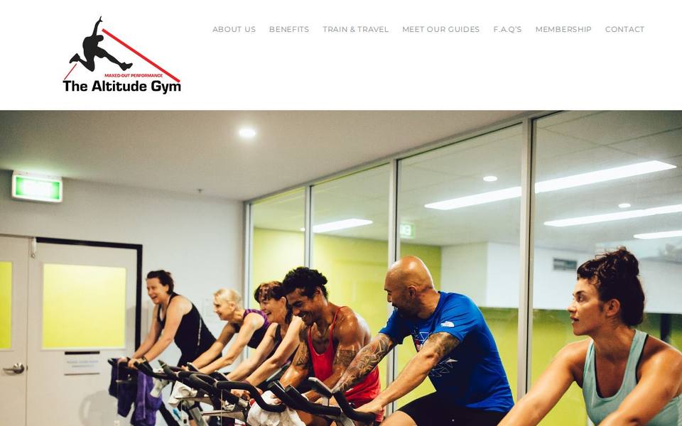 The Altitude Gym website
