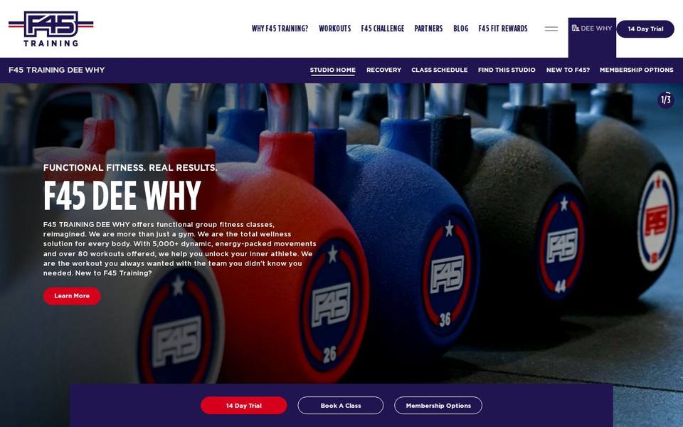 F45 Dee Why website