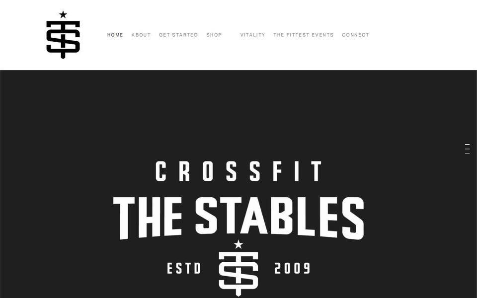 CrossFit The Stables website