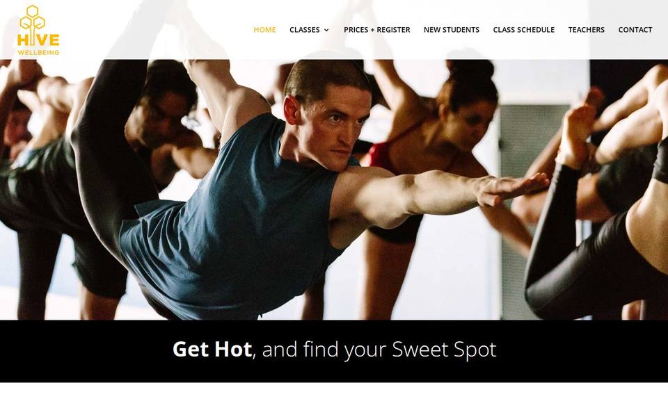 Hive Wellbeing - Yoga & Pilates website