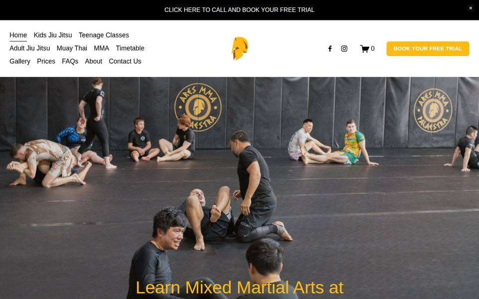 Ares MMA website