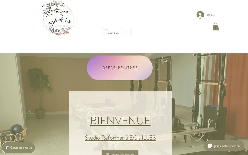 Provence Pilates Studio website