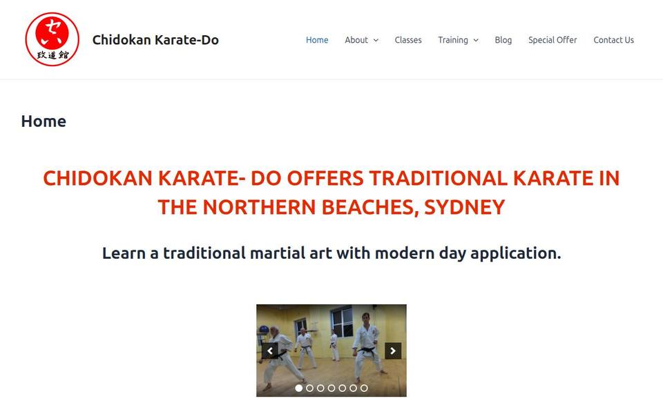 Chidokan Karate-Do website