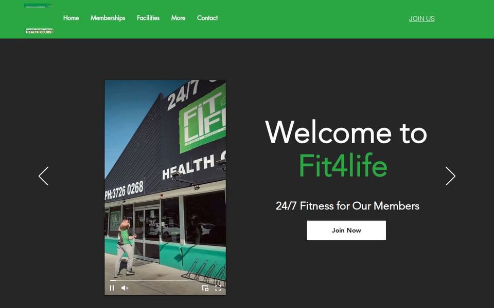 Fit 4 Life Health Clubs website