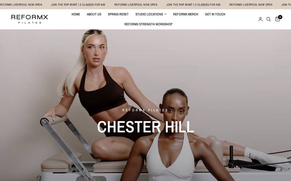 ReformX Pilates St Marys Chester Hill website