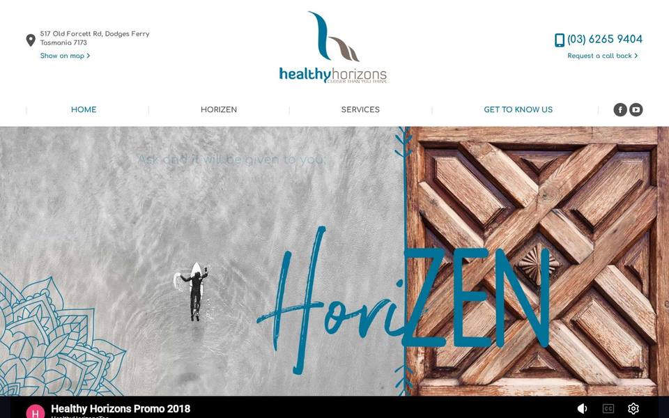 Healthy Horizons website