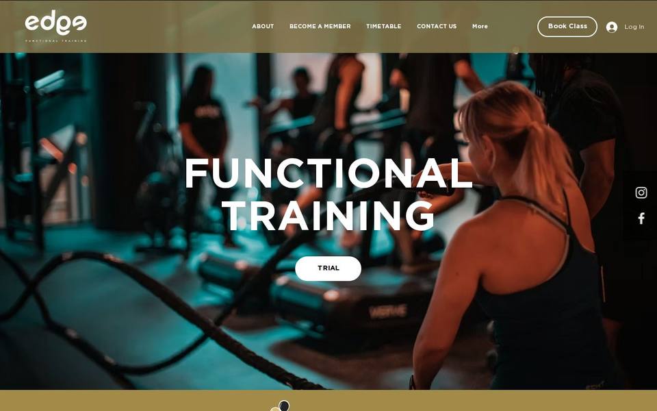 Edge Functional Training website