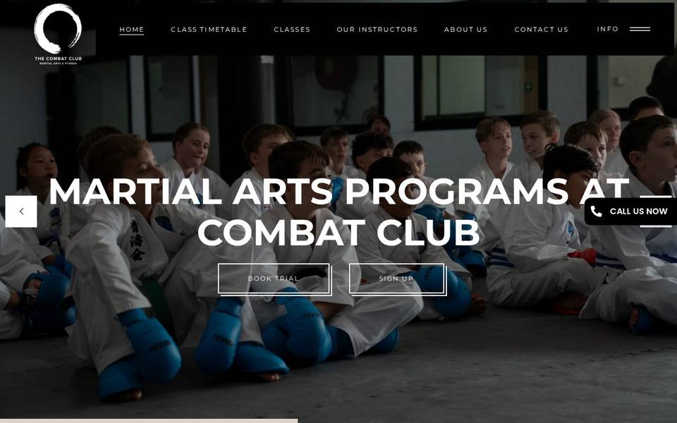 The Combat Club website