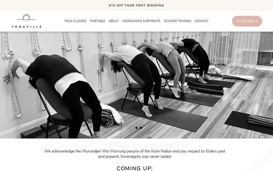 Yogaville Iyengar Yoga website