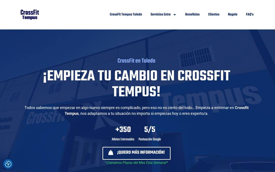 CrossFit Tempus website