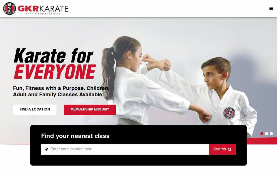 GKR Karate website