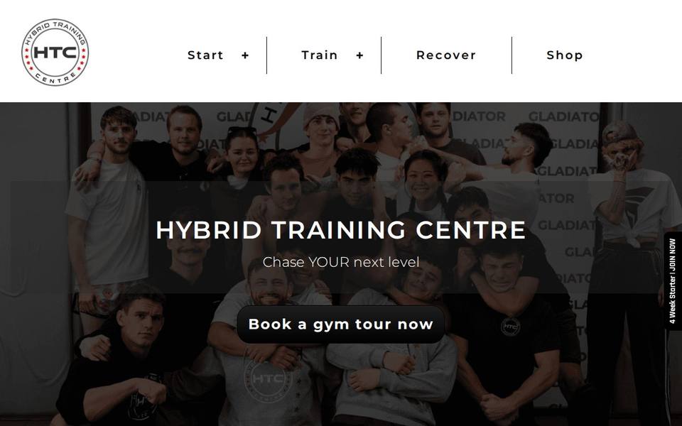 Hybrid Training Centre website