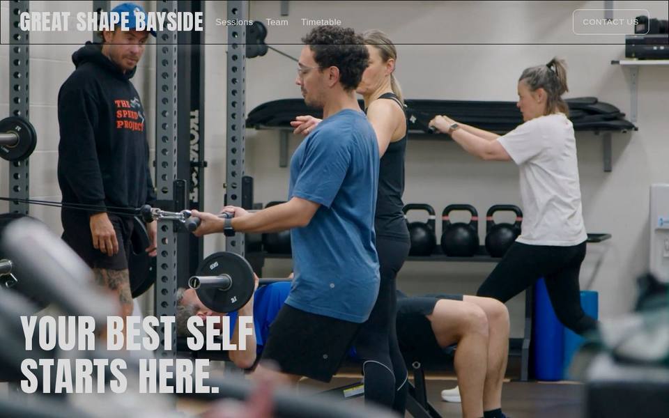 Great Shape Bayside website