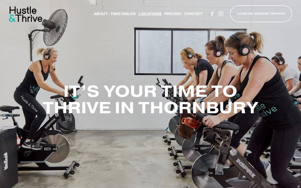 Hustle and Thrive website