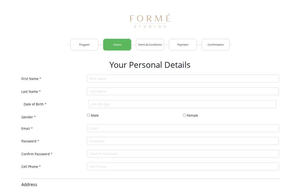 Formé Studios website