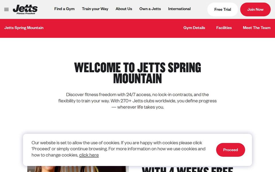 Jetts Spring Mountain website