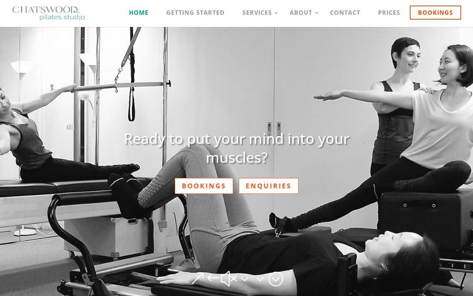 Chatswood Pilates Studio website