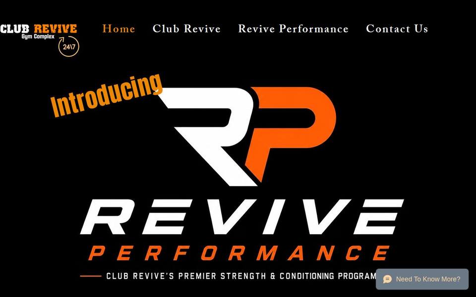 Club Revive website
