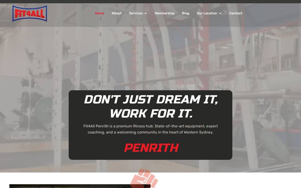 Fit4All website