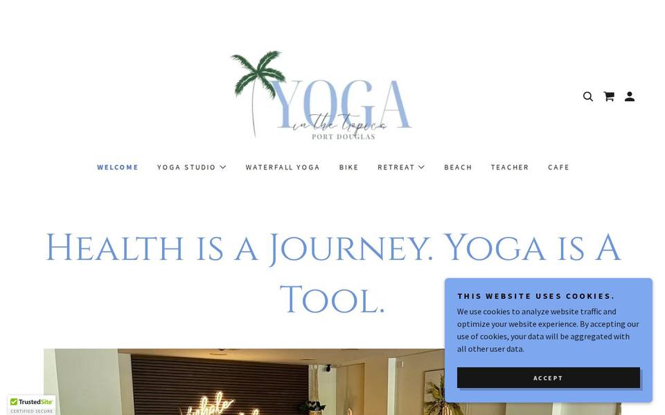 Yoga in The Tropics website