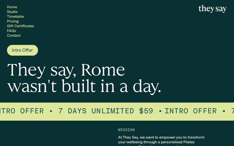 They Say website