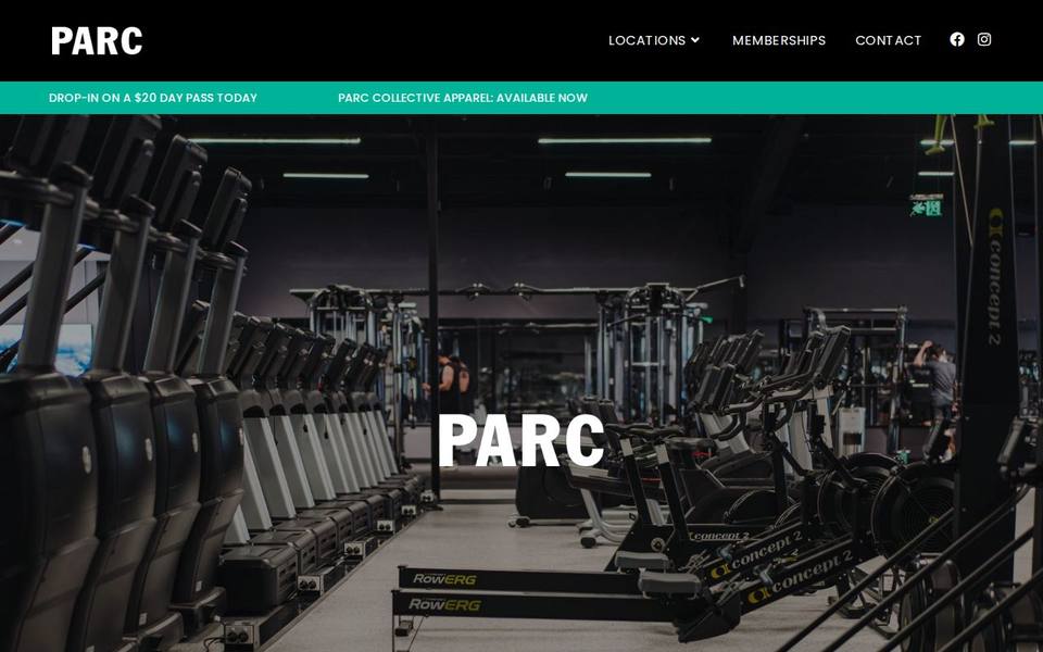 PARC Fitness website
