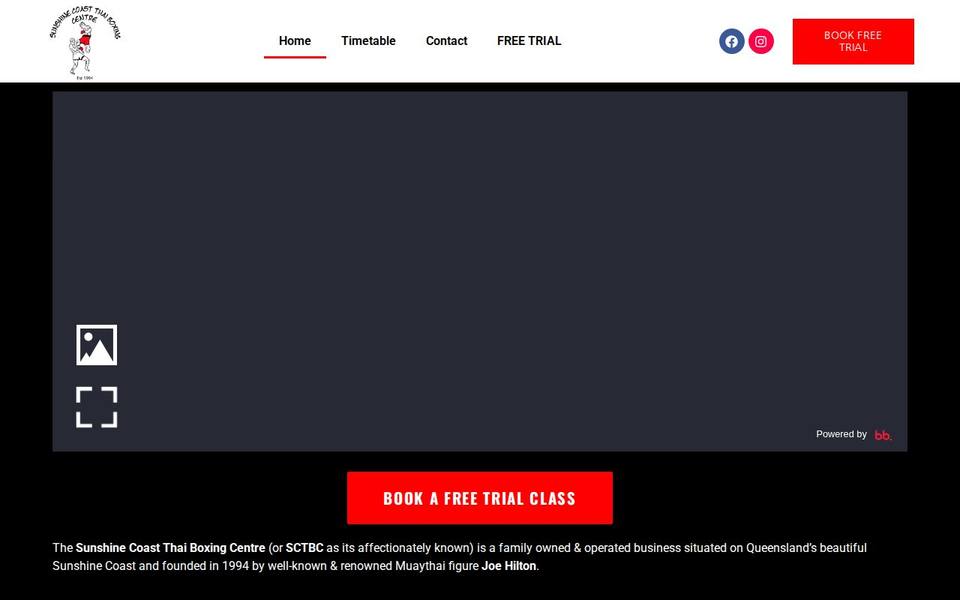 Sunshine Coast Thai Boxing Centre website
