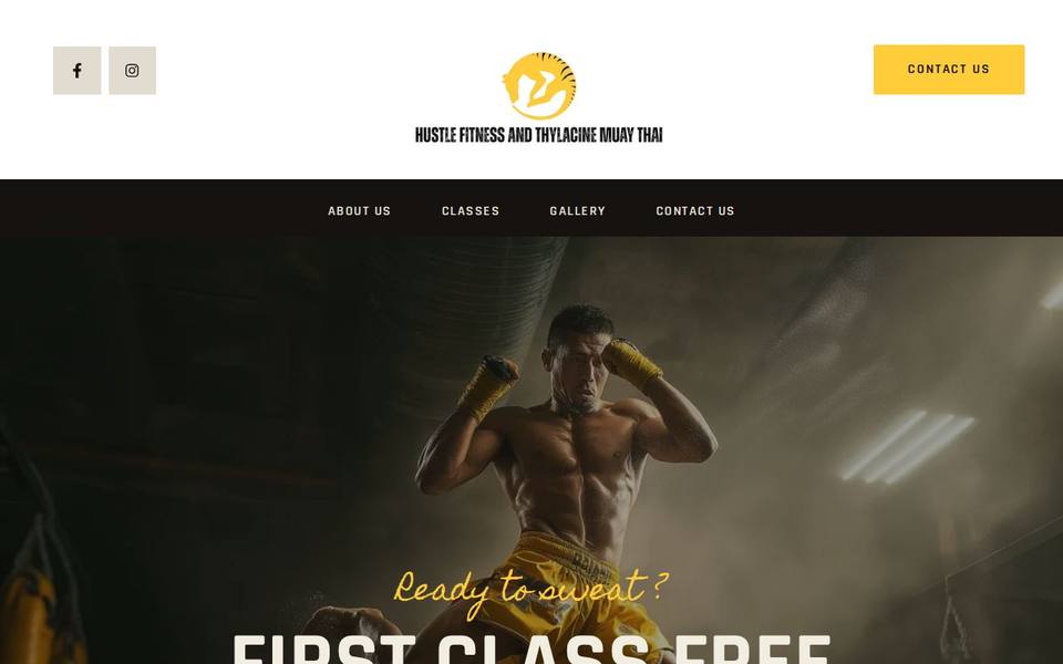 Hustle Fitness and Thylacine Muay Thai website