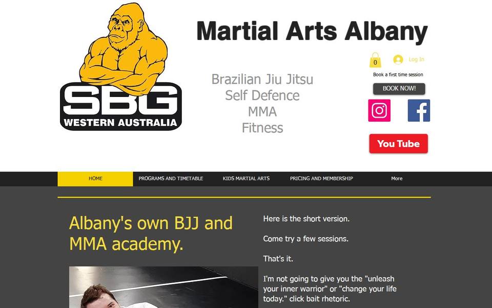 SBG Western Australia website