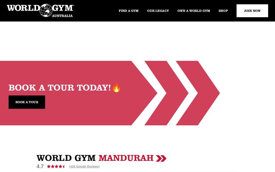 World Gym Mandurah website