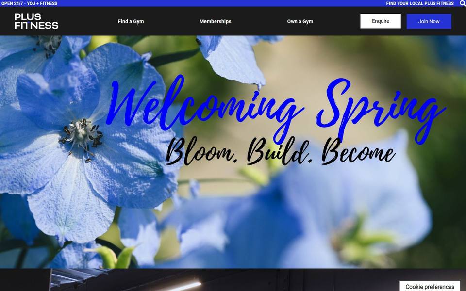 Plus Fitness Bonnyrigg website